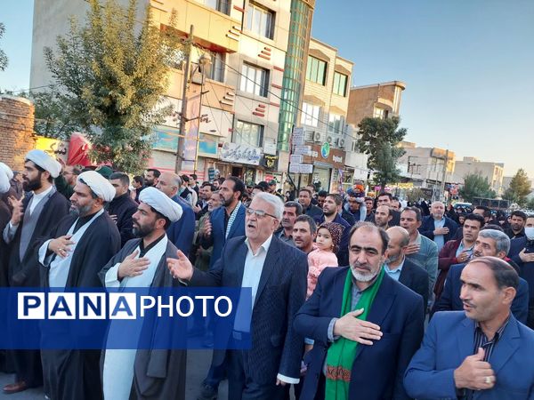 تجمع مردم خرمدره در محکومیت ترور شهید سیدحسن نصرالله