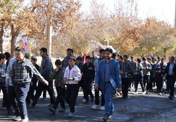 راهپیمایی ۱۳ آبان در شهرستان بن 