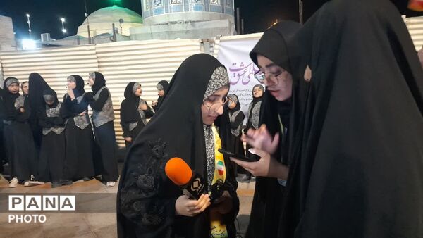 حضور حماسی مدارس قم در تجمعات شبانه آستان مقدس امامزاده موسی مبرقع(ع)