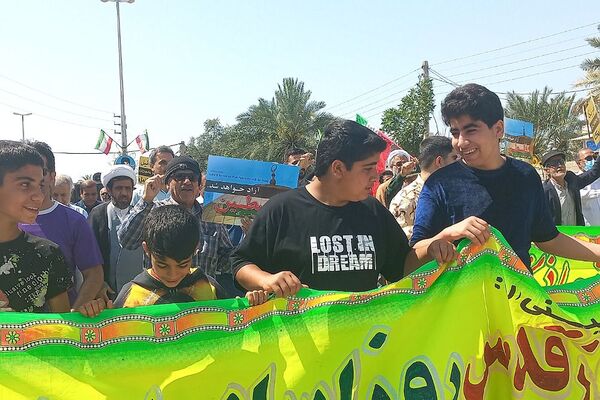 راهپیمایی روز قدس در سعدآباد