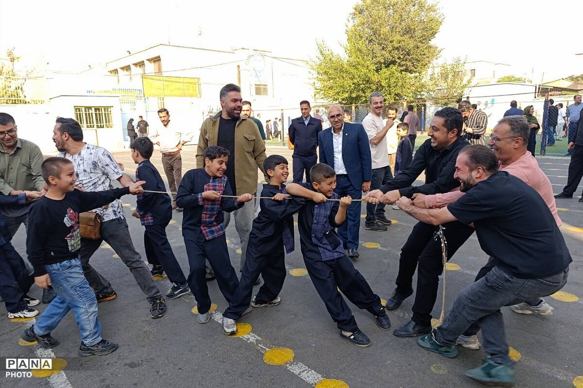 مسابقات ورزشی پدر پسری در دبستان امام علی (ع) شهرری