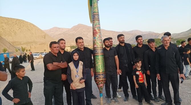 هیئت عزاداری و زنجیر زنی تکیه ابوالفضلی در روز تاسوعای حسینی