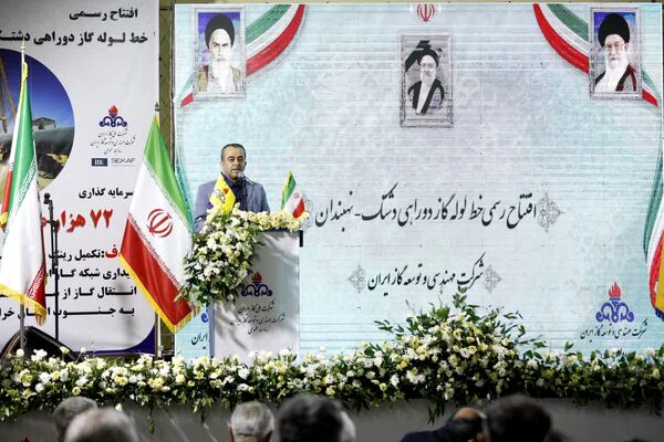 افتتاح پروژه انتقال گاز دشتک زابل به نهبندان
