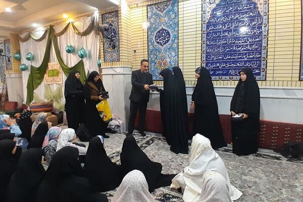 مراسم اختتامیه اعتکاف دانش آموزی در ناحیه دو شهرری 