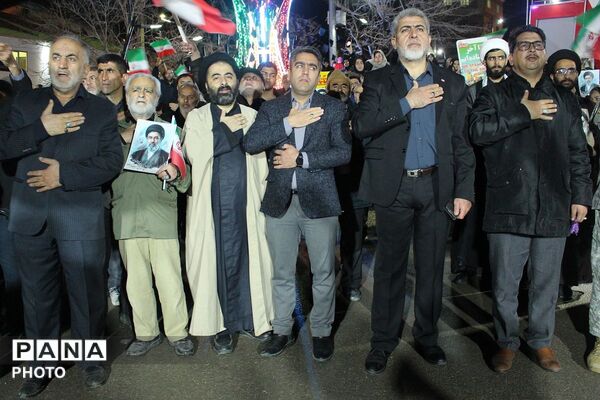 مراسم امت حزب‌الله در شهر ارجمند
