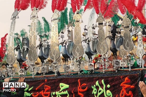سوگ و ارادت عزاداران حسینی در شهر صغاد