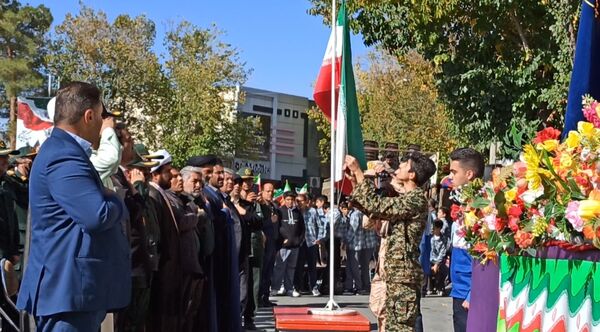 راهپیمایی ۱۳ آبان در شهرستان آباده 