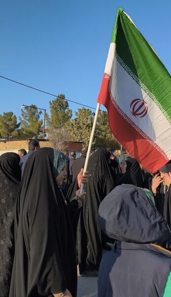 راهپیمایی مردم شهرستان بام و صفی آباد در محکومیت و اعلام مخالفت خود نسبت به جنایات ترورسیتی اخیر در کشور