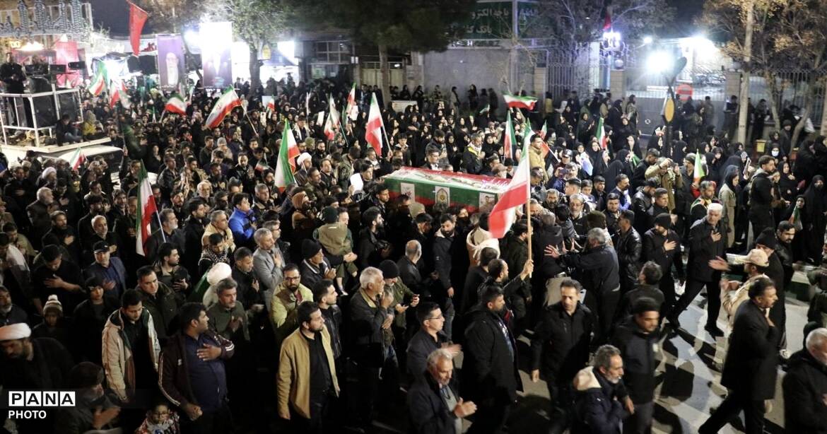 تشییع پیکر شهید سجاد باتقوا در تربت جام