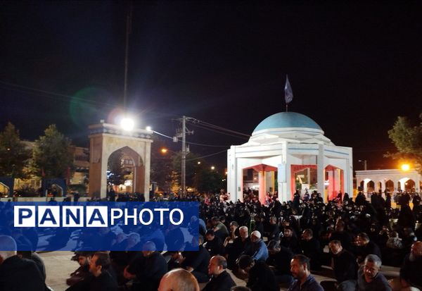 عزاداری  شب تاسوعای حسینی در مسجد شهدای گمنام 