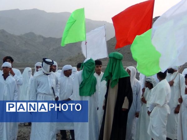 بازسازی واقعه عظیم «غدیر خم» در شهرستان بشاگرد 