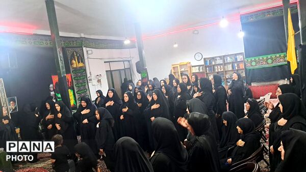 مراسم روضه و سینه زنی در مسجد صاحب‌الزمان(عج)