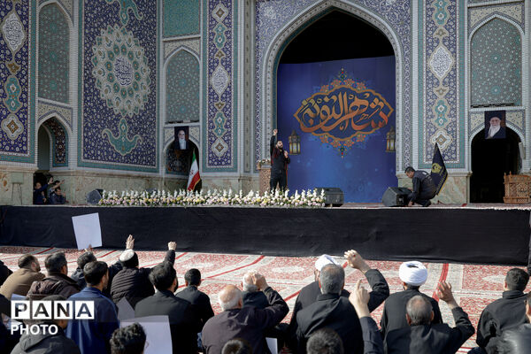 مجلس عزای شهادت رهبر معظم انقلاب (ره) در حرم مطهر رضوی