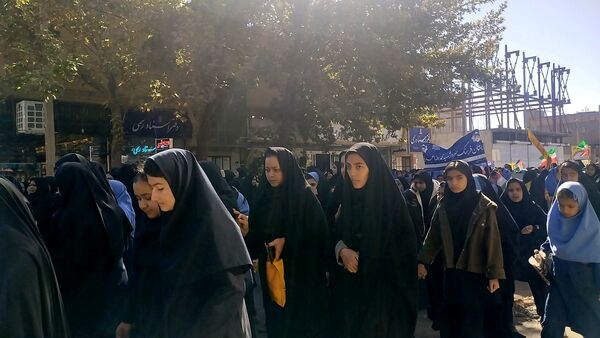 اقتدار ملت ایران در راهپیمایی روز ۱۳ آبان شهرستان خلیل‌آباد 