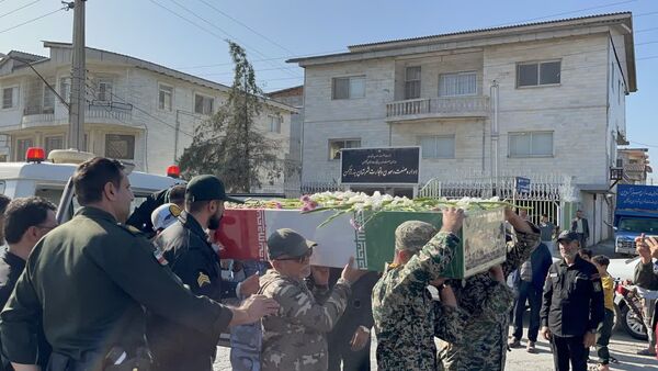مراسم تشییع پیکر مطهر شهید گمنام در شهرستان بندرترکمن
