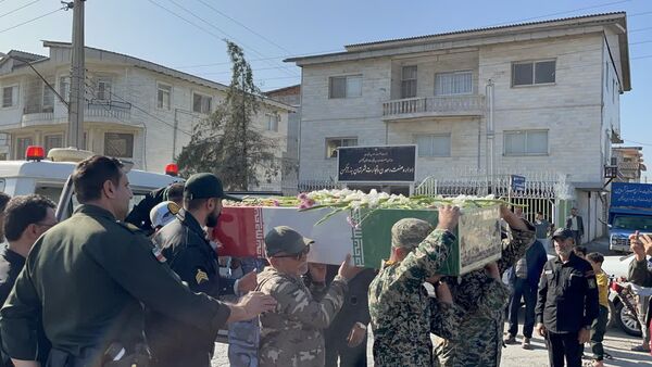 مراسم تشییع پیکر مطهر شهید گمنام در شهرستان بندرترکمن