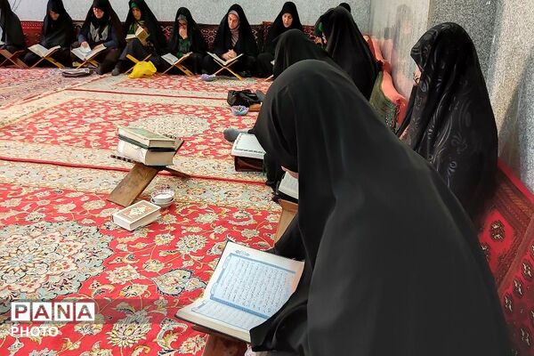 محفل انس با قرآن کریم در مسجد جامع شهر بار