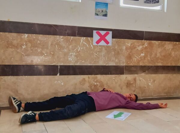 مانور زلزله در مدرسه امیرالمومنین شهرستان ملارد