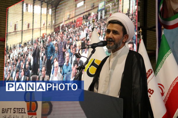 آیین افتتاحیه ورزشگاه شهید شهابی در شهرستان بافت