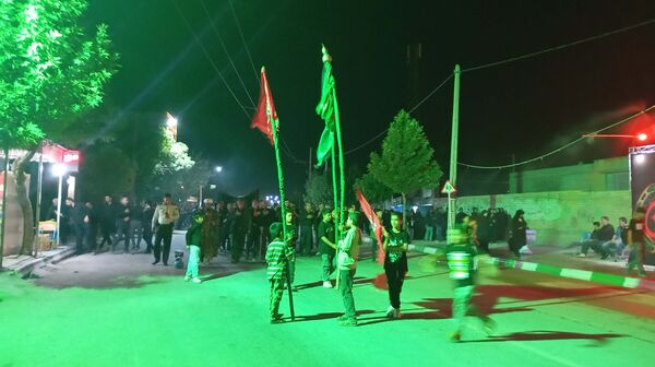 عزاداری مردم شهر تیتکانلو در شب‌های محرم