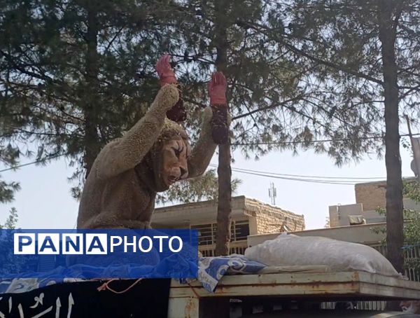 قافله عزاداری تاسوعای حسینی در شهر حبیب آباد