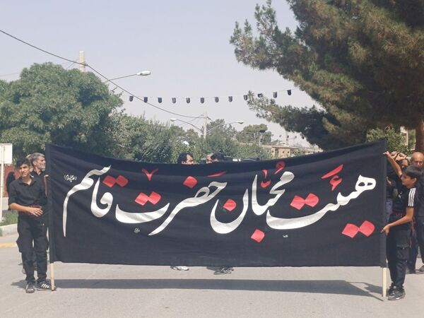 قافله عزاداری تاسوعای حسینی در شهر حبیب آباد