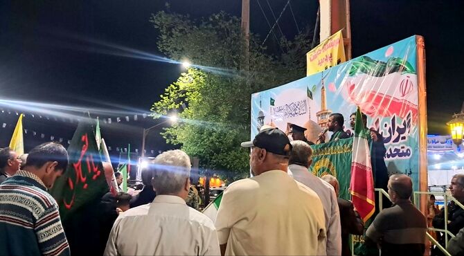 حضور دختران زرقانی در تجمعات شبانه دهه کرامت
