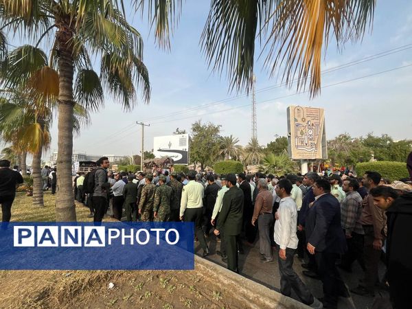 تشییع شهید مدافع امنیت در بندرعباس