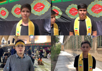 نوجوانان یاسوج در سوگ حضرت قاسم(ع) 