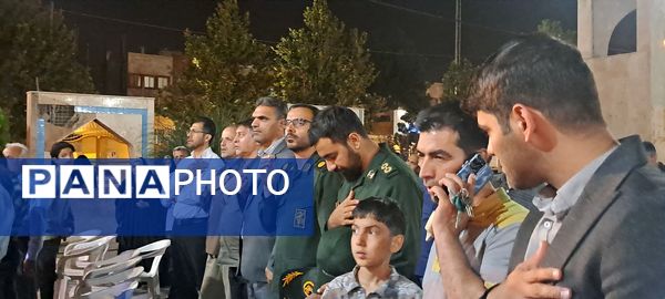 مراسم نخستین سالگرد شهدای خدمت در گلزار شهدای گمنام نیشابور 