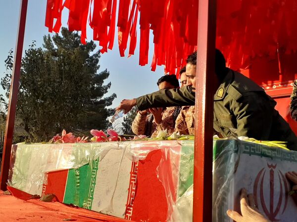 تشییع پیکر مطهر شهدای گمنام در سرار شهرستان برخوار