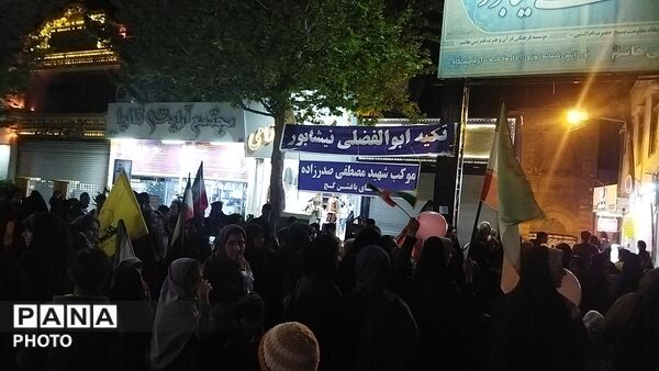 موکب مردمی شهید مصطفی صدر زاده پنجاه شب میزبان وطن پرستان نیشابوری 