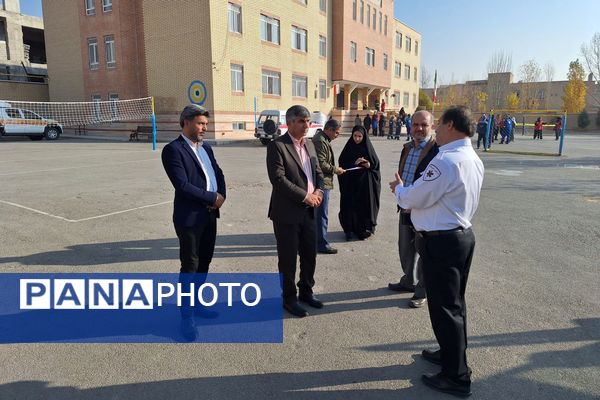 مانور سراسری زلزله و ایمنی در پردیس