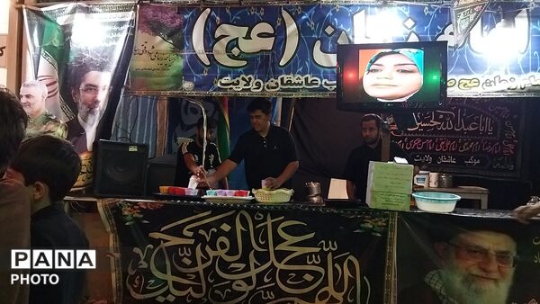موکب عاشقان ولایت بلوار فضل نیشابور در ششم شب محرم ۱۴۰۵ 