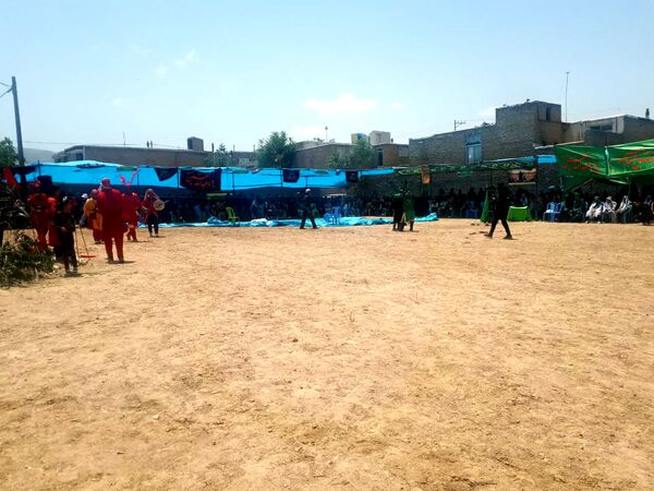 آیین شبیه خوانی عاشورا در روستای مهمانک