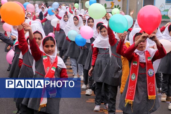 کارناوال شادی سازمان دانش‌آموزی به مناسبت روز دختر در دبستان پیامبر اعظم