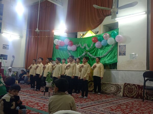 تکیه حسینی غرق در شادی علوی