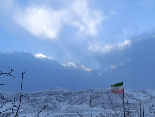 اولین برف پاییزی در شهرستان کوهرنگ