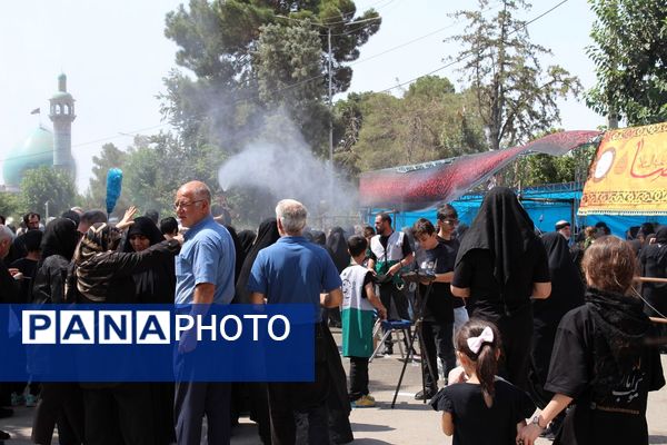 برپایی مراسم جاماندگان اربعین حسینی در امامزاده محمد(ع) کرج