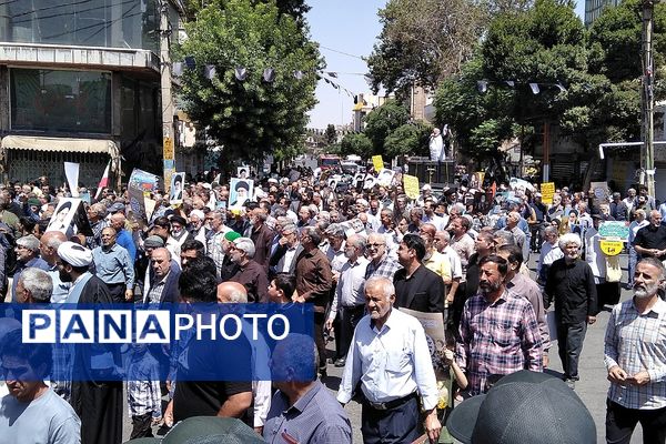 راهپیمایی پانزده خرداد کفن پوشان شهرستان ورامین