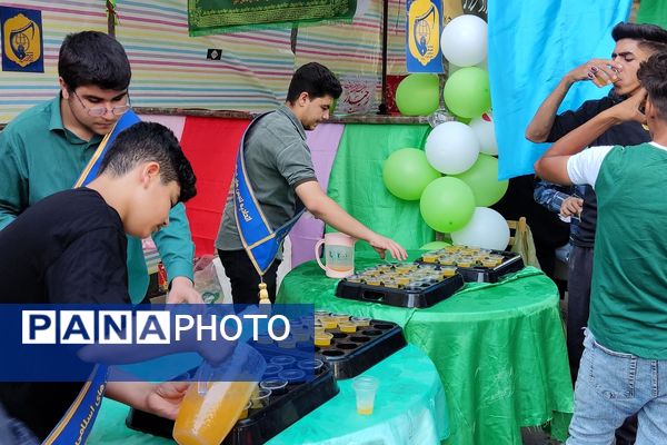 برپایی موکب انصار المهدی(عج) به‌مناسبت عید غدیر