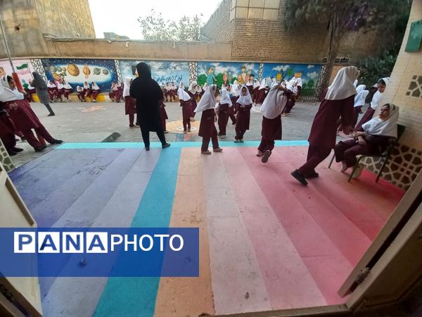 پروژه حیاط پویا در دبستان  شطیطه نیشابور