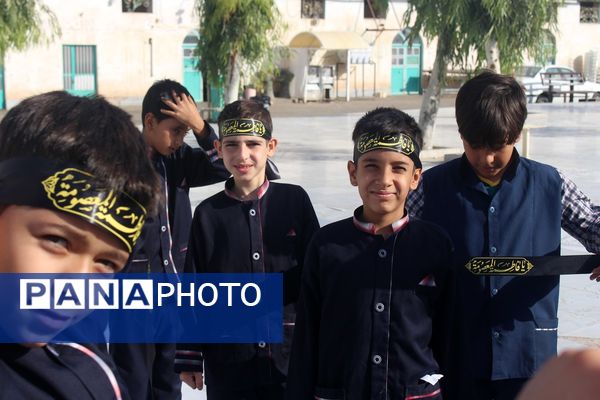 عزاداری دانش‌آموزان قم در آستان مقدس امامزاده سیدعلی(ع)
