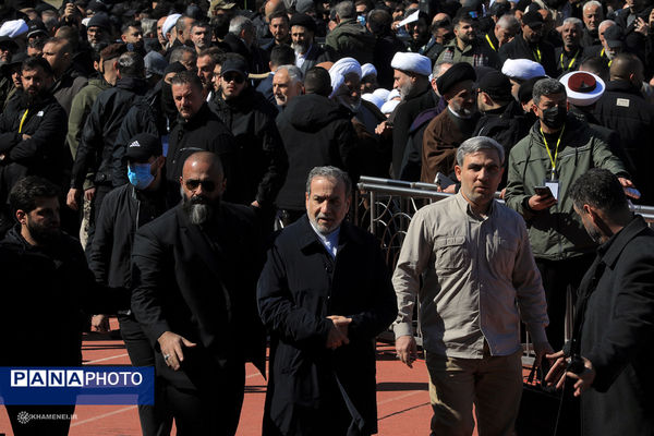 تشییع پیکر شهیدان سیدحسن نصرالله و سیدهاشم صفی الدین