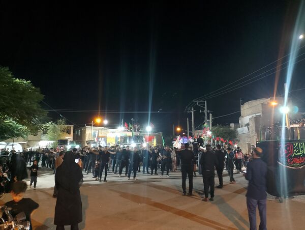 عزاداری هیئات روستای رزق آباد در شب دهم ماه محرم