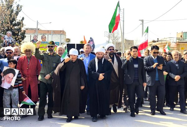 راهپیمایی قدس شهرستان مانه 