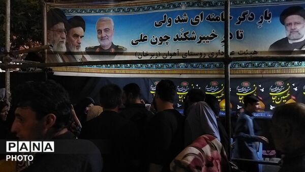 موکب شهدای روستای آهوان در دومین شب از ماه محرم ۱۴۰۵