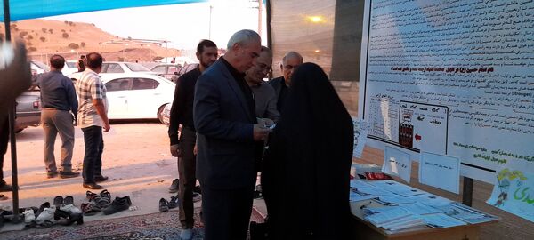 برپایی غرفه فرهنگی هنری موکب حضرت قاسم ابن الحسن(ع) شهرستان هلیلان