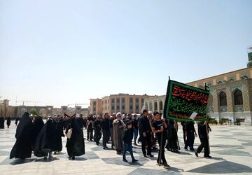 عزاداری به مناسبت تاسوعای حسینی در حرم مطهر امام رضا علیه السلام 