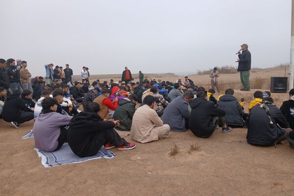 حضور دانش‌آموزان ناحیه دو شهرری در اردوی راهیان نور 